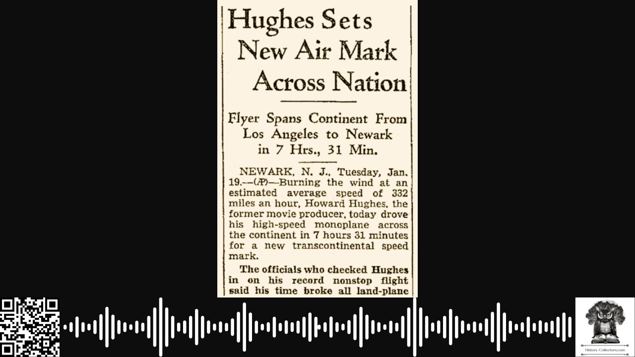 #OnThisDate January 19, 1937: Transcontinental Triumph