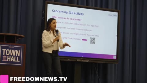 🚨 BREAKING: AOC caught helping to PLAN and COORDINATE training sessions to obstruct ICE operations