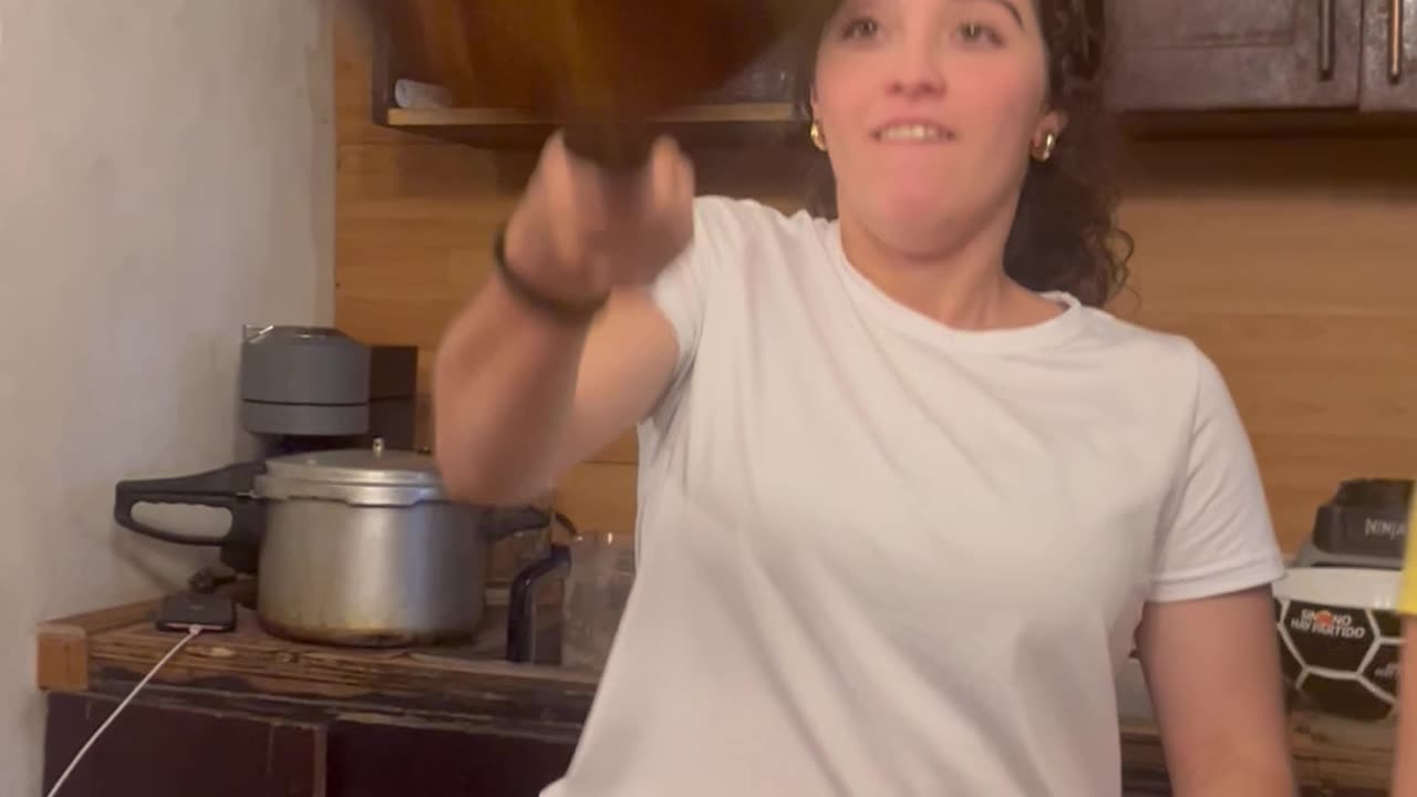 Girl Nails Pancake Flip