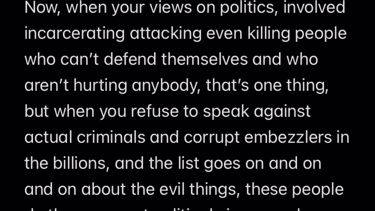 Murdering defenseless people is not a political view