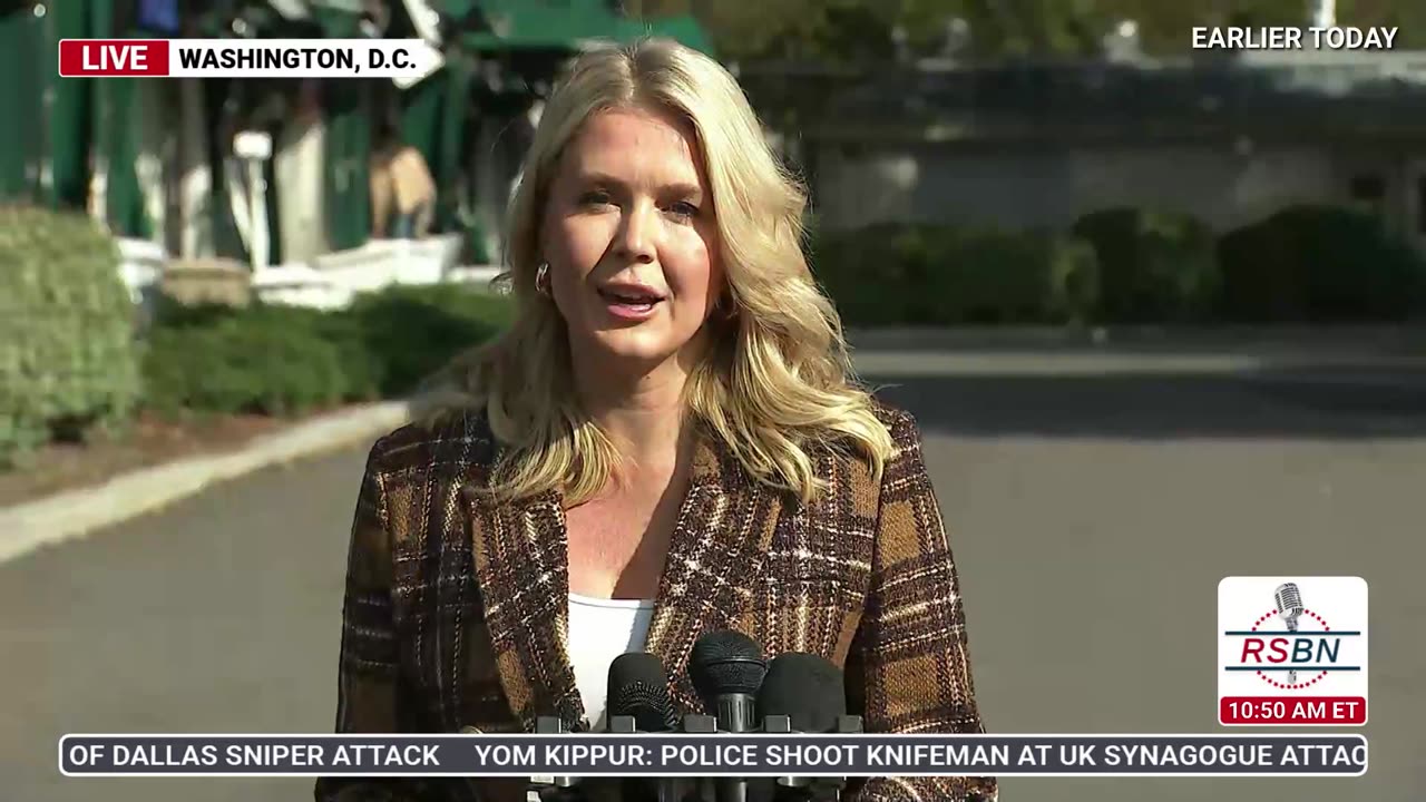 WATCH: Karoline Leavitt Holds a Press Gaggle Outside the White House - 10/2/25