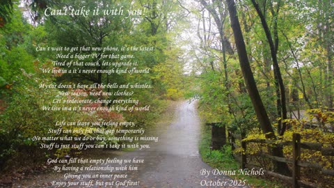 Can't take it with you