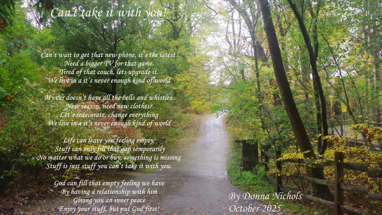 Can't take it with you