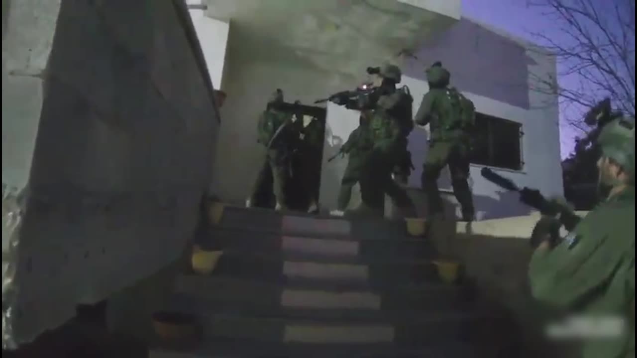 Footage from a Duvdevan soldier' helmet camera during the counterterrorism