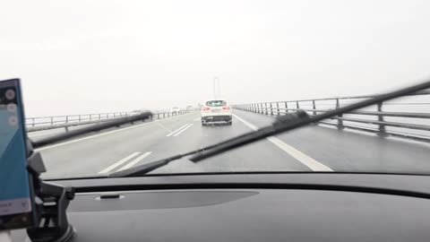 Barefoot driving from Denmark to Germany 👣