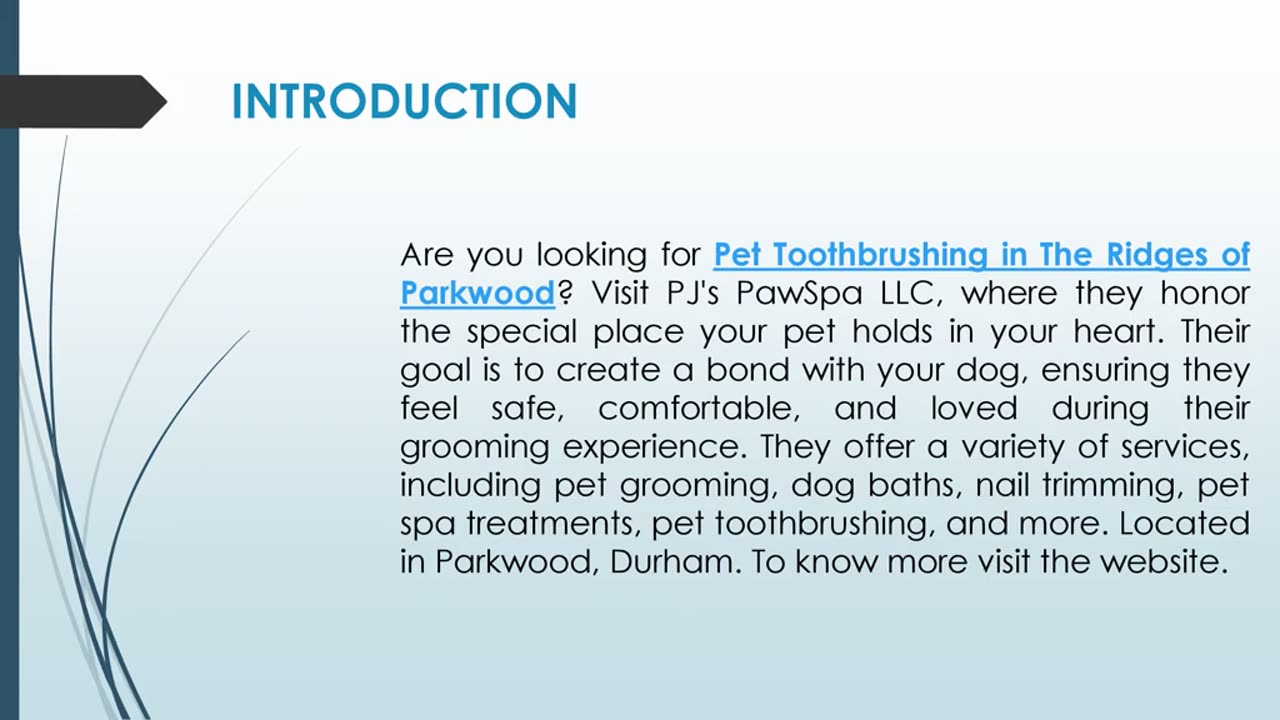 Are you looking for Pet Toothbrushing in The Ridges of Parkwood?