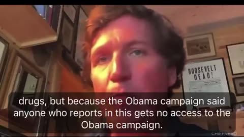 #TuckerCarlson was the only journalist to confirm that Barack Obama was a drug-using homosexual