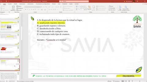 SAVIA REPASO 2025 - 2 | Semana 01 | Filosofía