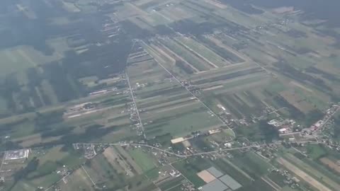 A view from above of a settlement.