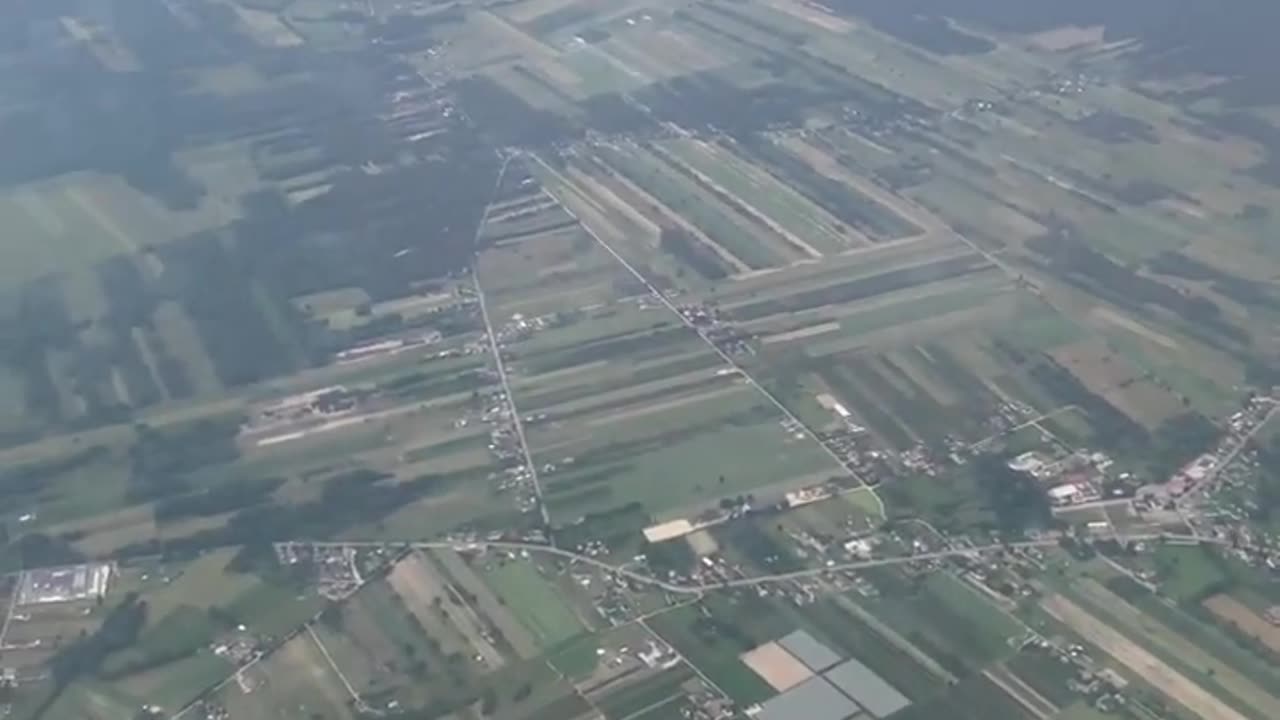 A view from above of a settlement.