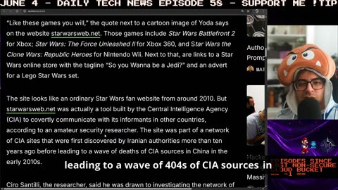 the CIA operate a star wars site back in the day