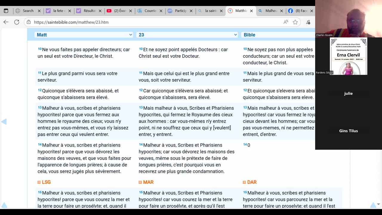 Revival Montréal et Phillipiens Chapitre 2 verset 1 a 13