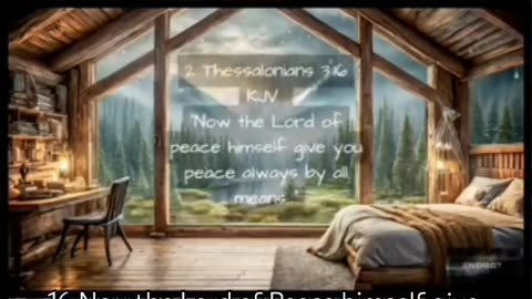 2 Thessalonians 3:16 KJV Now the Lord of Peace Give You Peace #faith #lord #peace #sleep #kj #short