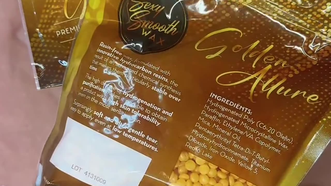 @skynnwithtrish Unboxing Sexy Smooth Golden Allure Hard Wax & Waxing Stick | Professional Review
