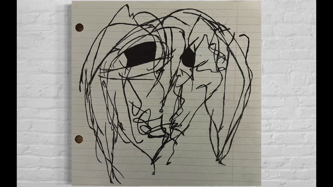 🎭 Abstract Jester #12 – A simple Abstract Jester Drawing by Jester Mayhone