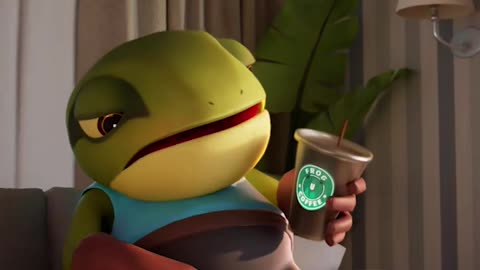 An iced coffee is half full