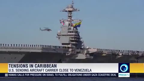 The US says it is deploying a nuclear-powered aircraft carrier to waters off Latin America