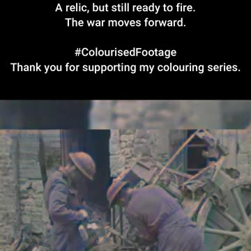 1944 British Forces Recover Rifle #ColourisedHistory