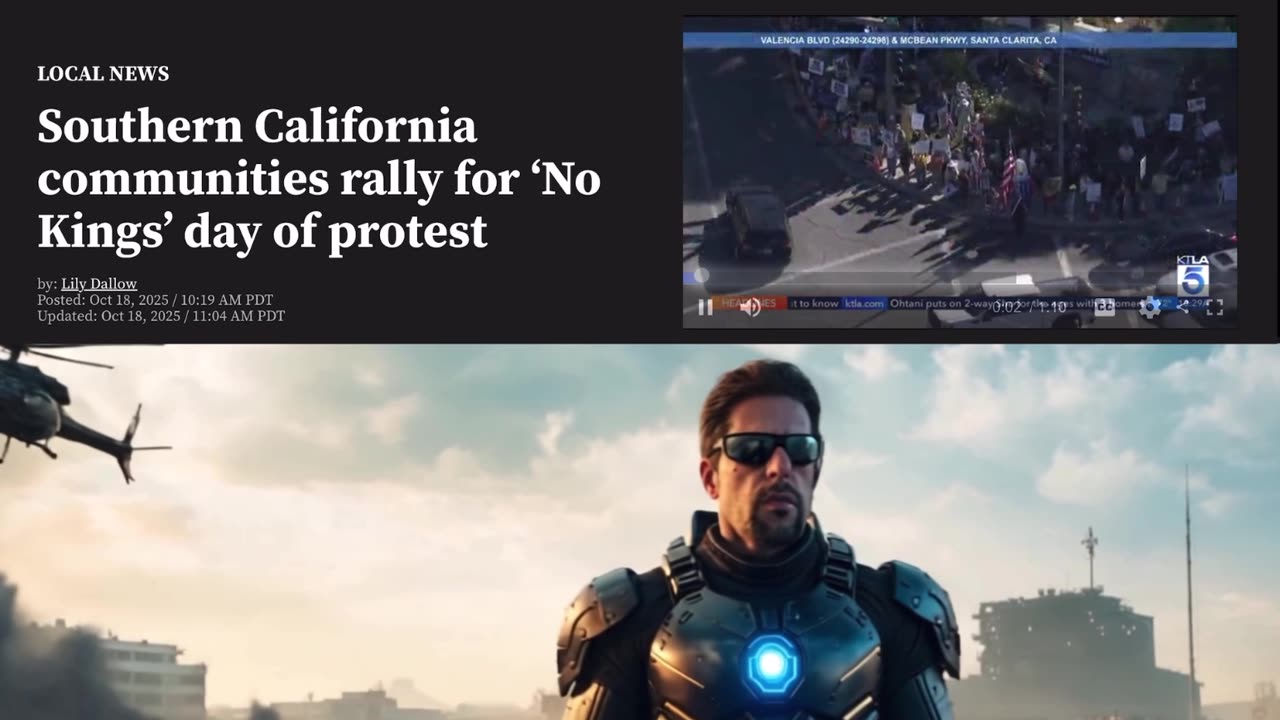 Southern California communities rally for ‘No Kings' day of protest 🥷⚠️☠️ Father, forgive them, for they do not know what they are doing 🤦♂️🤬 Some of them are aware. You might get what you are promoting. ⚠️☠️ Think