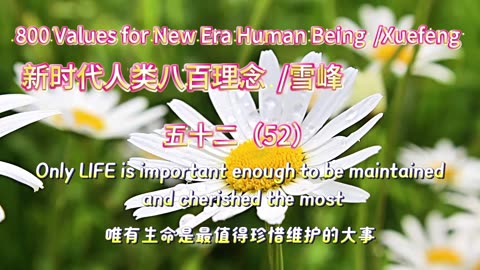 800 Values for New Era Human Being（52）