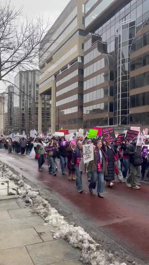 The People’s March steps off in Washington DC