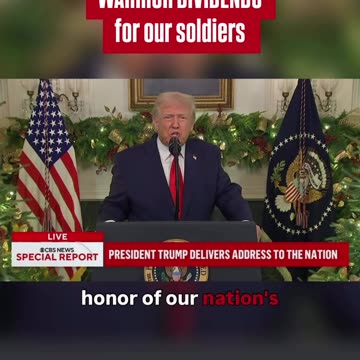 WARRIOR DIVIDENDS for our soldiers