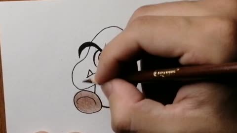 drawing goomba from mario bros