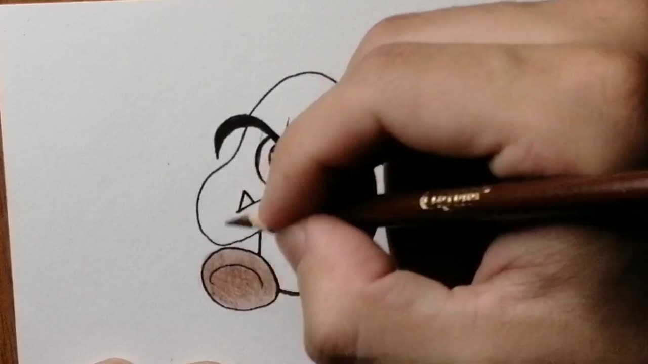 drawing goomba from mario bros