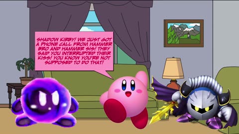 Shadow Kirby Interrupts Hammer Bro and Hammer Sis's Kiss/Grounded