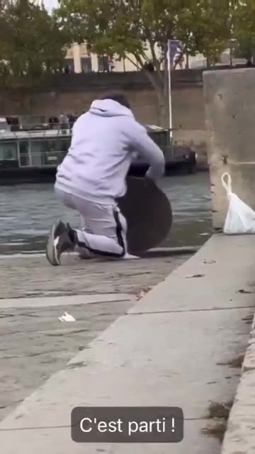 In Paris, street vendors hide kebab food in a sewer drain to sell later.