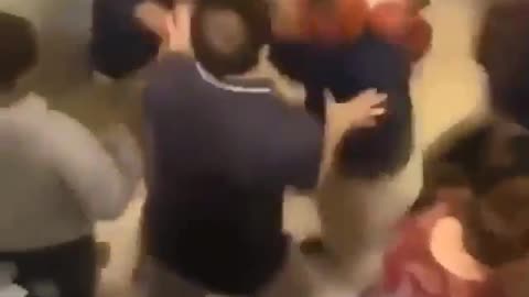 School fight with music lol