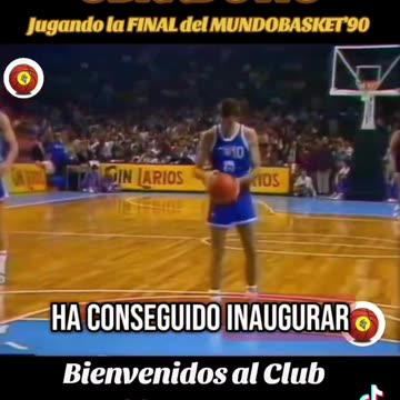 ŽELJKO OBRADOVIĆ jugando la FINAL del MUNDOBASKET'90