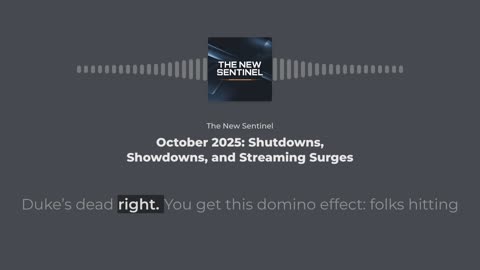October 2025: Shutdowns, Showdowns, and Streaming Surges