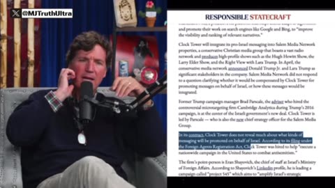 Theo Von and Tucker - Israel paying to subvert American Messaging
