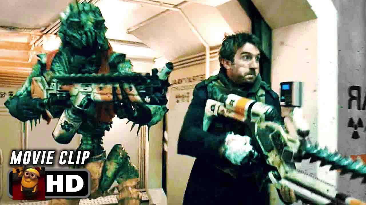 Bio Lab Shootout Scene _ DISTRICT 9 (2009) Movie CLIP HD