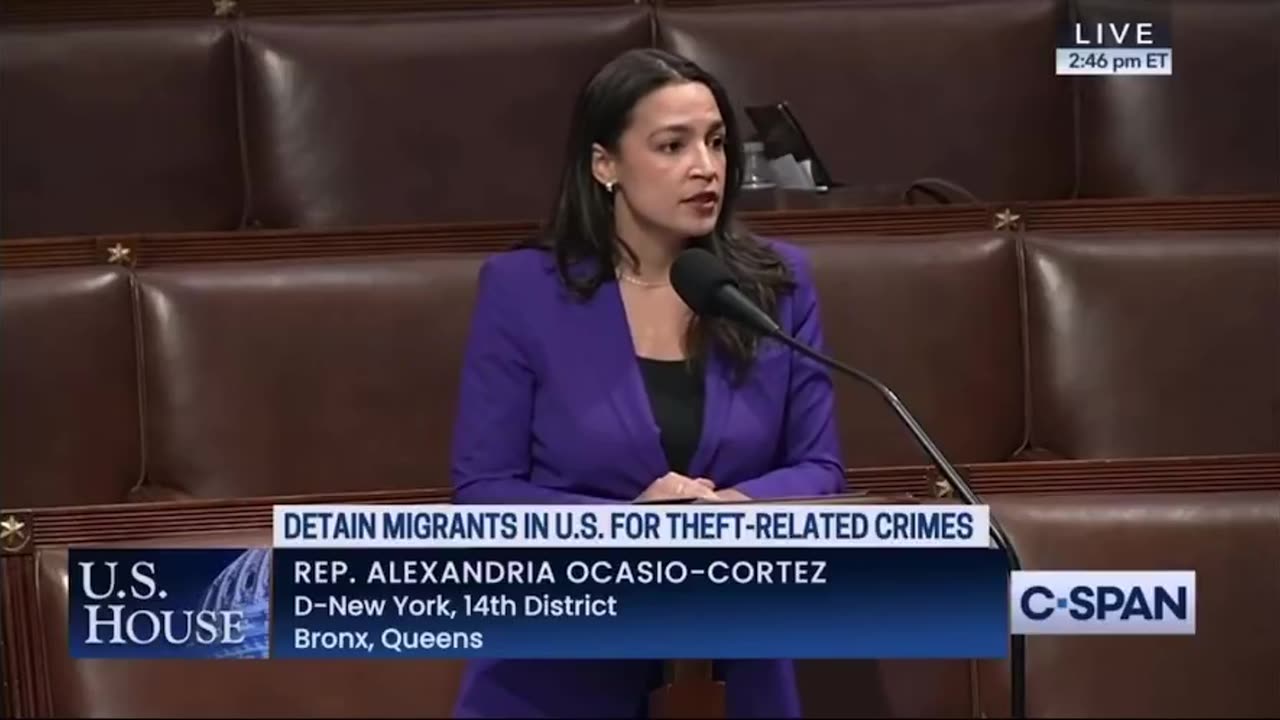 “AOC Is Having an Epic Meltdown Over a Bill to Deport Migrants for Shoplifting