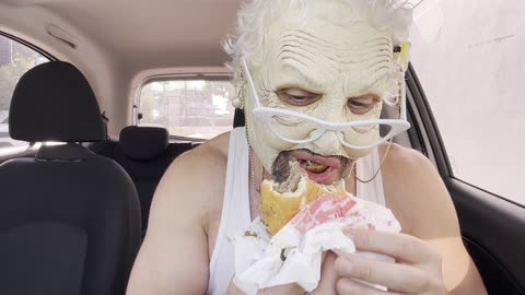 🍔 Granny Goatee reviews Burger King's Double Black Truffle Burger and Thai Tea Custard Pie 🍔