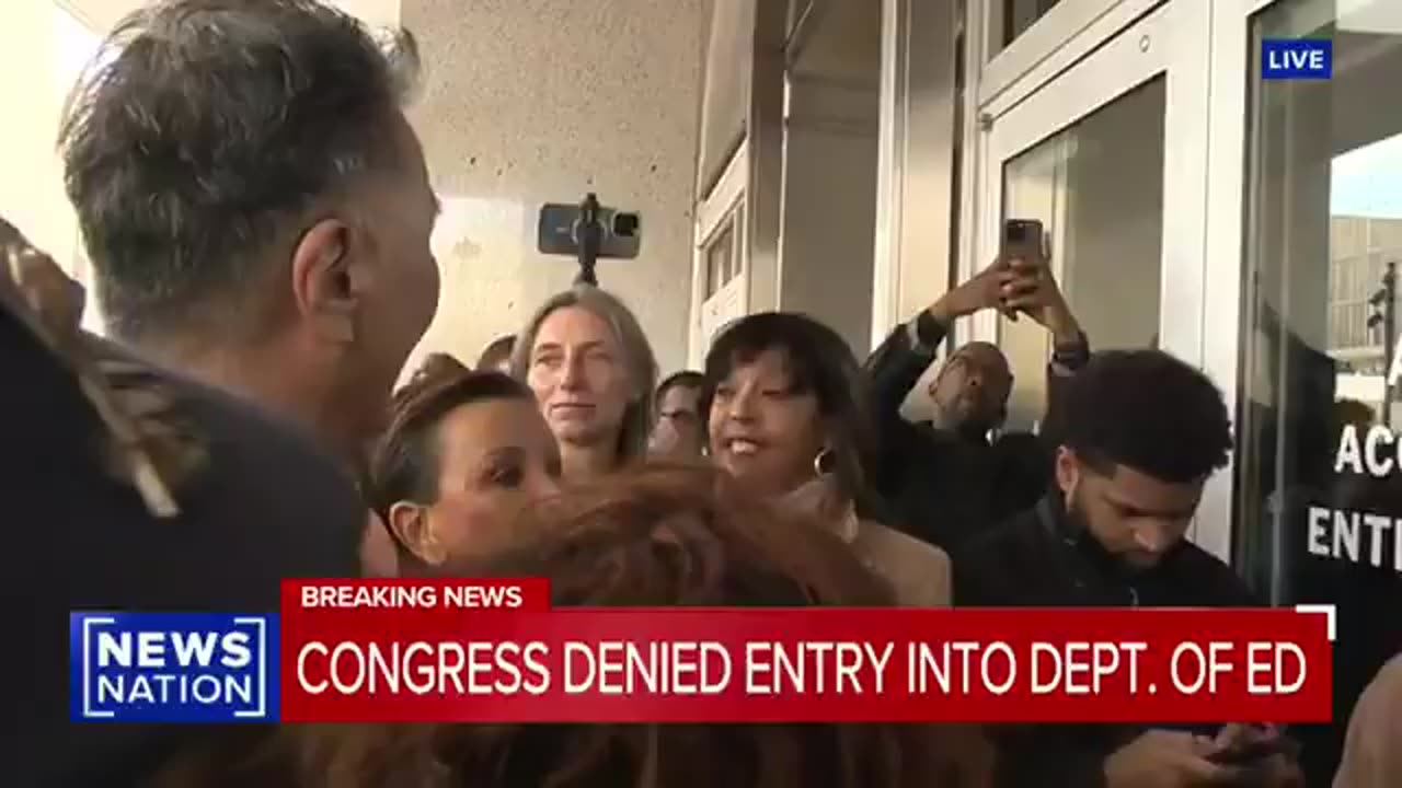 Democratic Members of Congress Blocked from entering the Department of Education