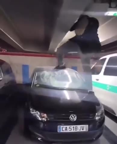 North African Migrant in Paris destroys cars for fun. Import third world you become third world