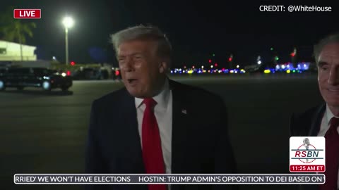 WATCH: President Trump Speaks to Press after Watching the National Championship Game - 01/20/26