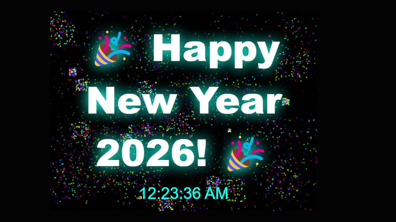 New Years 2026 countdown