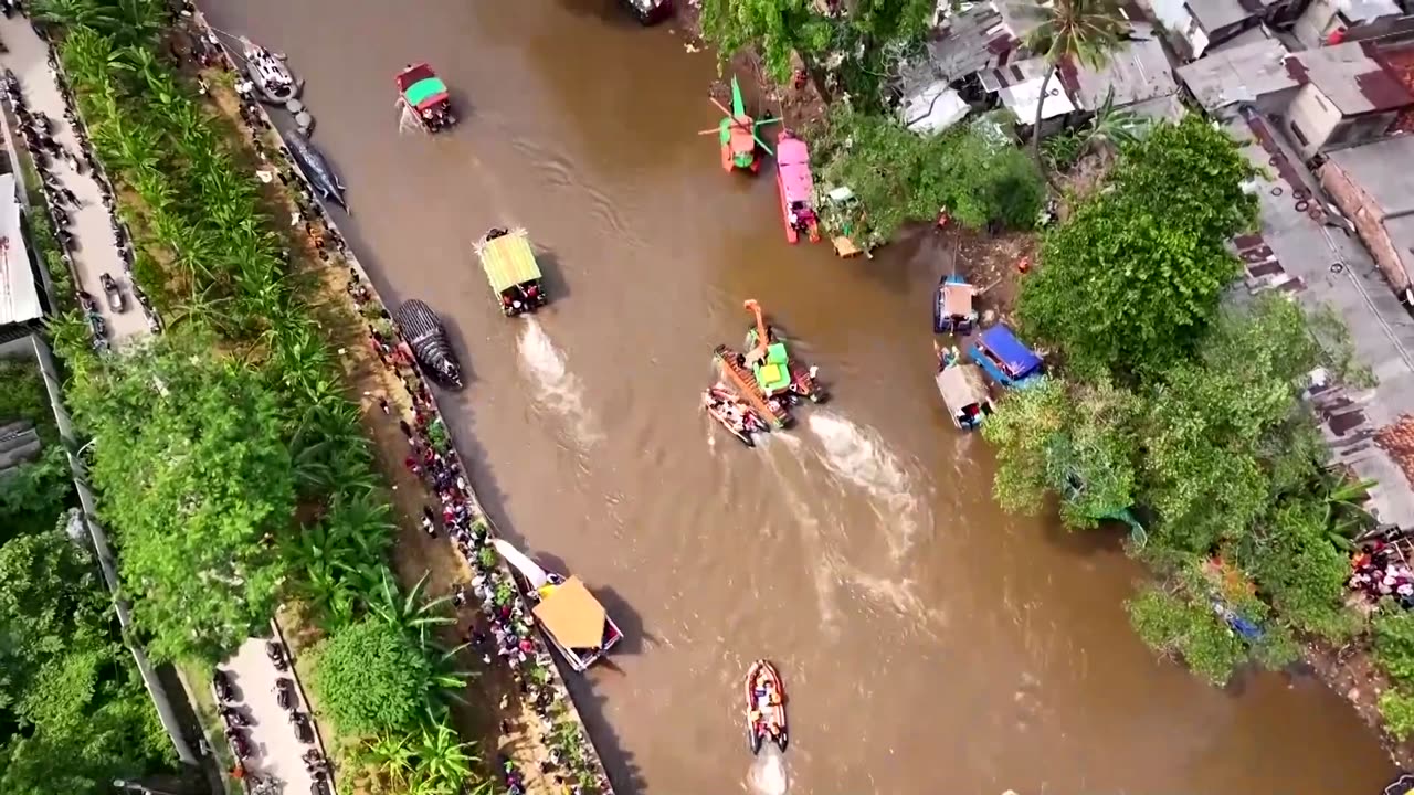 Indonesia's bottle-crafted boats highlight planet's plastic plight