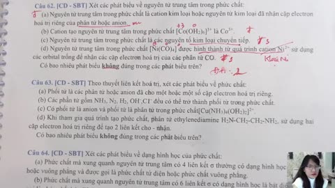 GIẢI TRẮC NGHIỆM LÝ THUYẾT CHƯƠNG 8