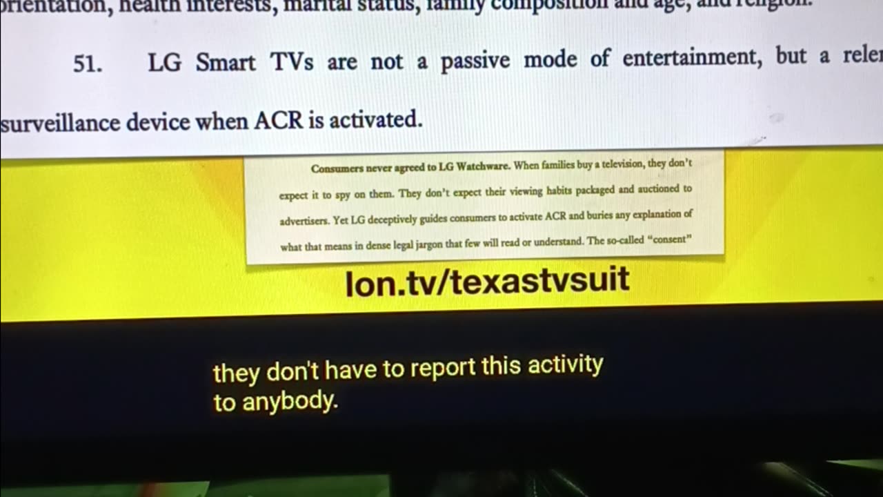 Tvs got caught Spying in Texas.
