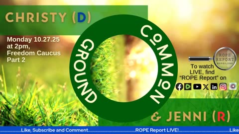 Common Ground - Christy and Jenni Discuss The Freedom Caucus Part 2