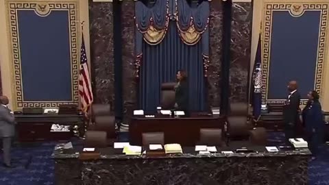 LISTEN: Kamala Harris Leads US Senate In Pledge Of Allegiance, BOTCHES It