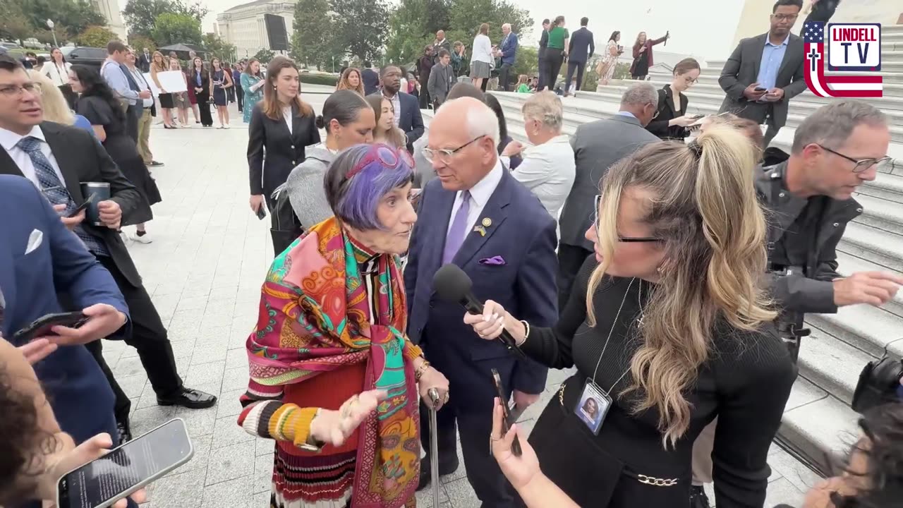 The elderly purple-haired Congress lady erupts when confronted with facts about the COVID vaccine