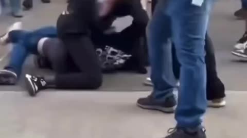 Black attacks White student, teachers watch