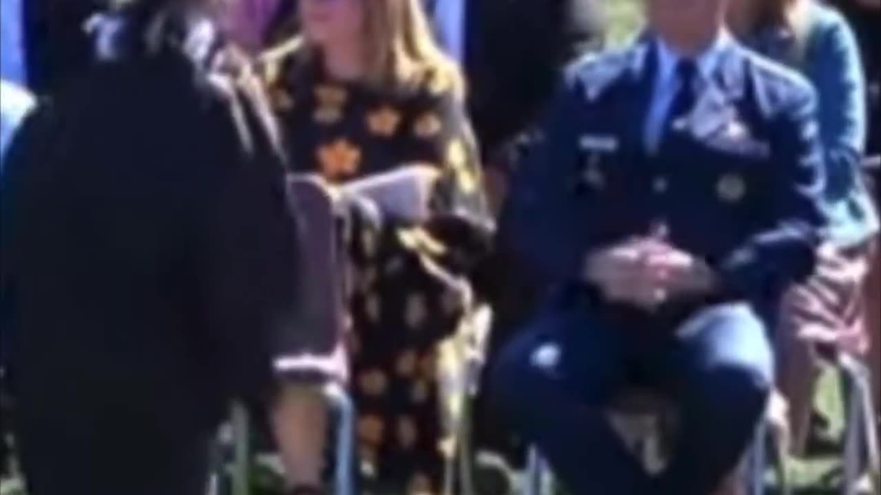 Military at Tyler Robinsons graduation - Charlie Kirk Shooter