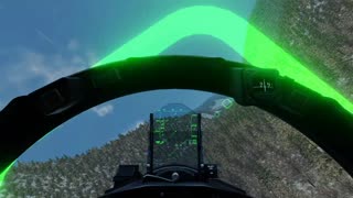 F-15C obstacle course. Caucas region , mountain canyon , snowing